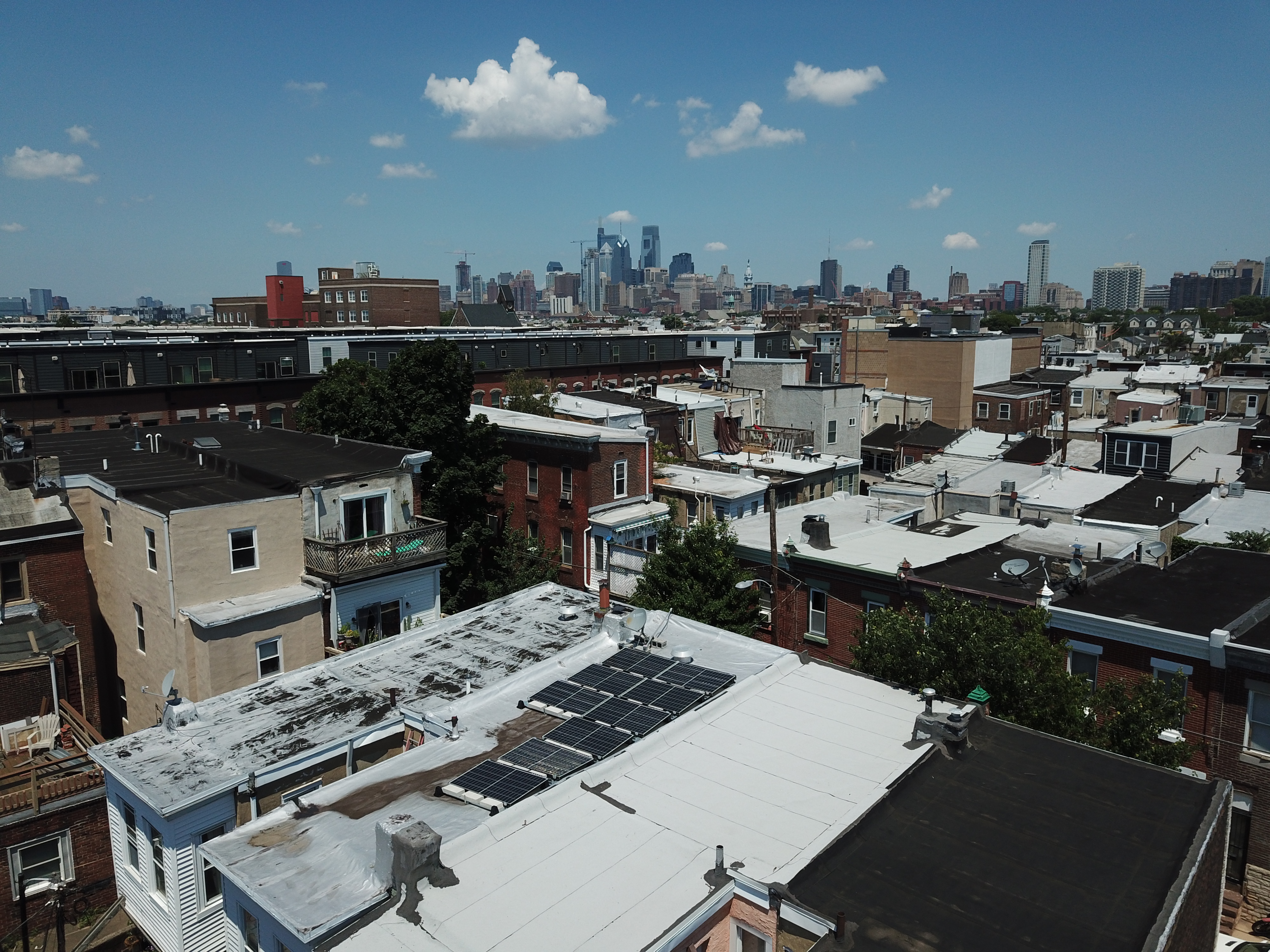 South Philadelphia flat rooftop