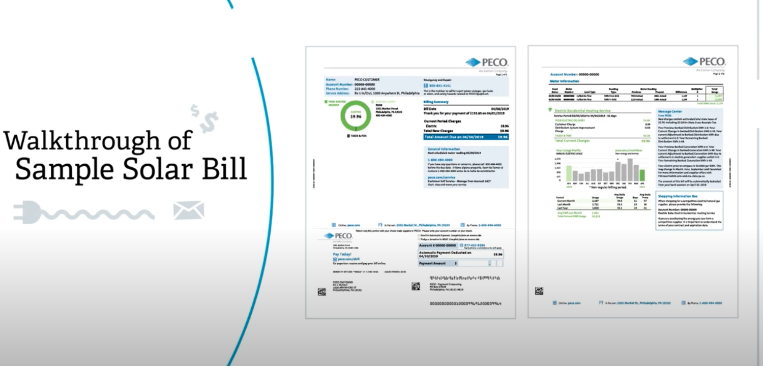 How to read your new utility bill Solar States Philadelphia